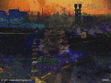 DABUS Generated Art: Industrial Paradise